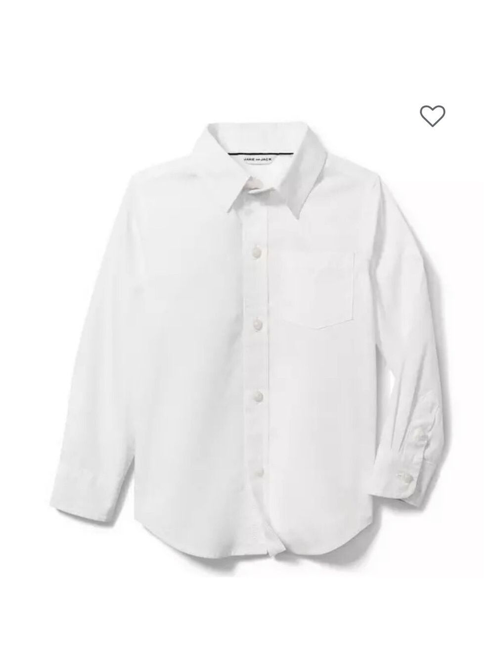 White button down cotton shirt